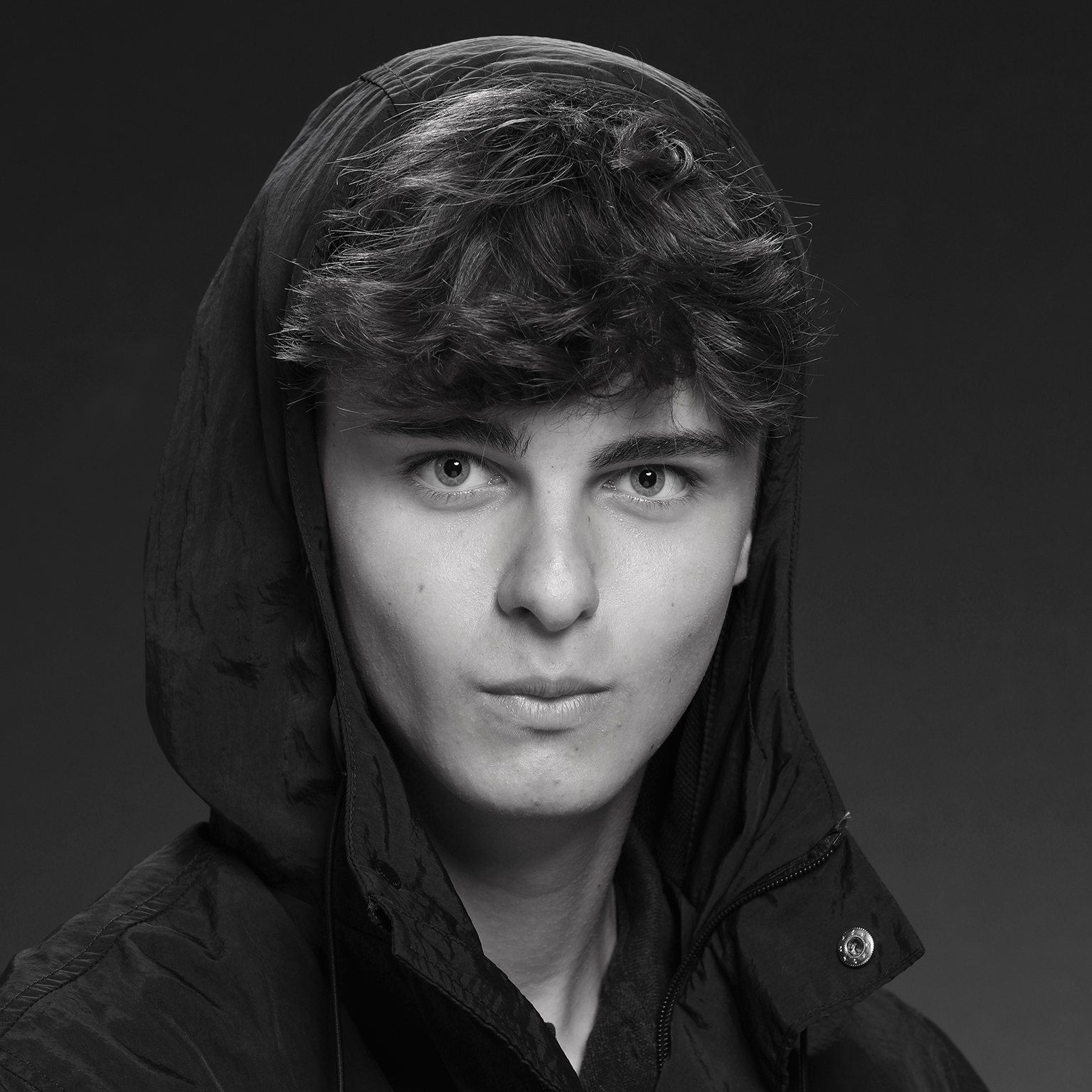 Model in de studio