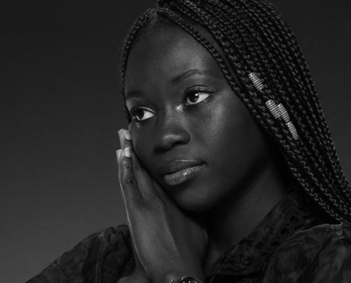 Modelshoot in de studio zw