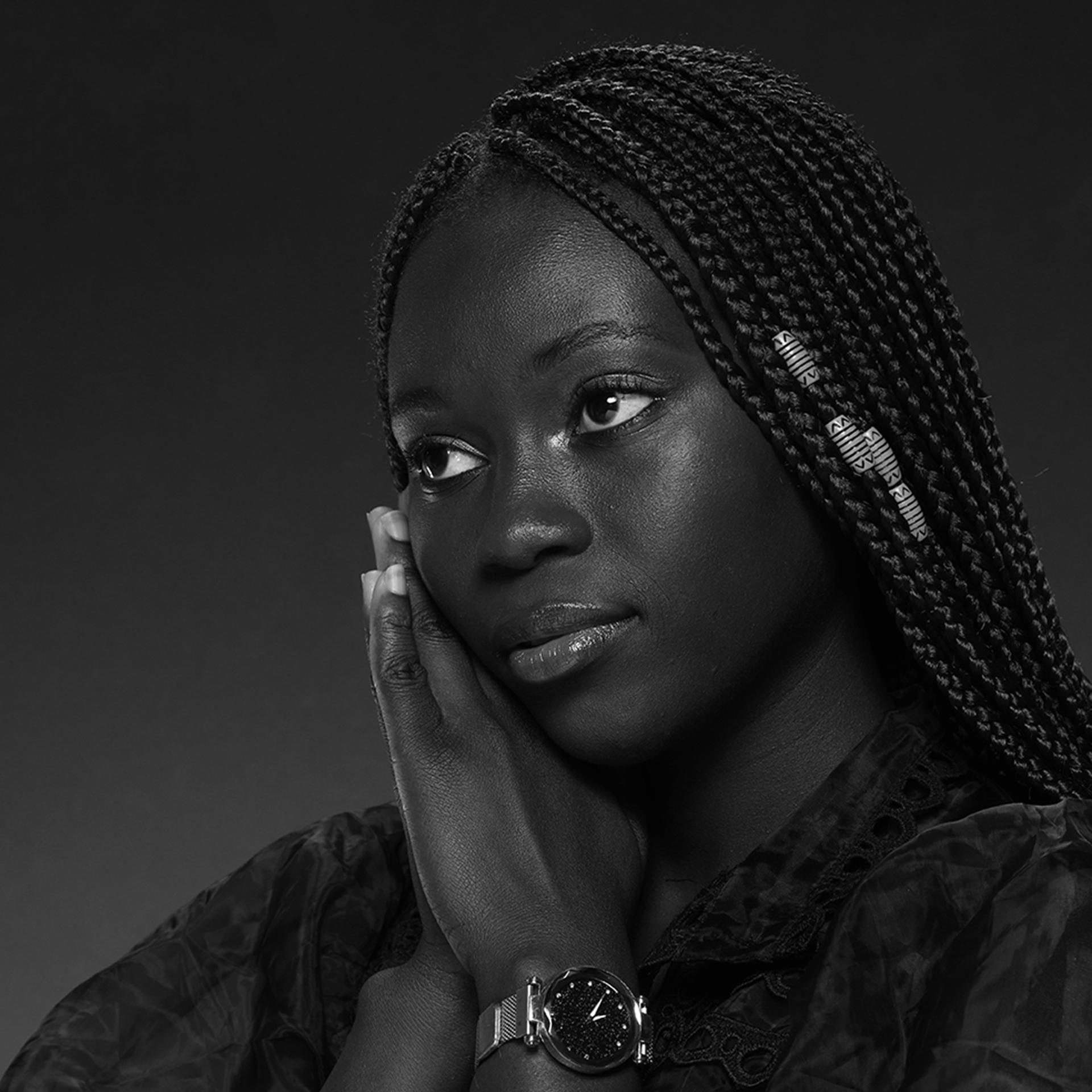 Modelshoot in de studio zw